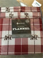 Queen flannel sheet set