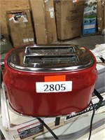 Red toaster, untested, used