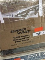 Summerwaves 1000 gal filter pump. Untested