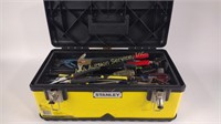 Stanley metal and plastic tool box with hand