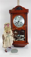 Dolaris clock,  vintage Ashton Drake doll