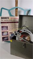 Black and Decker circular saw, Quikrete Walk