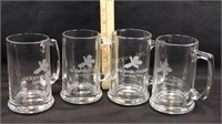 Four Adam’s Mark Kansas City glass mugs