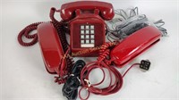 Vintage corded telephones