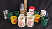 Assortment of USMC mugs