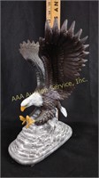 Ceramic eagle figurine marked "Pam 1986"