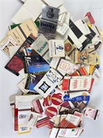 Collection of assorted matchbooks, including