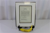 Framed and Signed Letter from Ronald Reagan, 1982