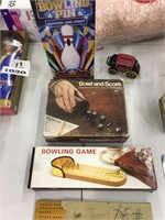 3 Vintage Bowling Games,1 Wells Fargo Coin Bank