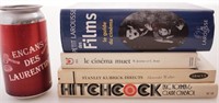 Lot de livres sur le cinéma dont Alfred Hitchcock