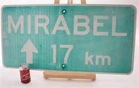 Panneau de signalisation Mirabel, 18'' x 36''
