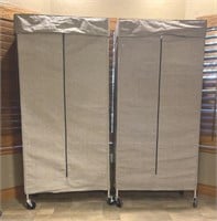 2 - Rolling Clothes Racks