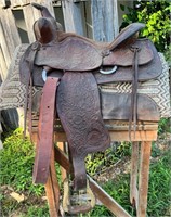 RED RANGER SADDLE & PAD: LEATHER