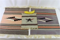 3 Chimayo-Style or Mexican Woven Wool Pieces