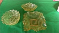 Yellow Glass Dishes