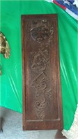 Ornate Carved Wooden Slab