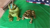 Pair of Ceramic Frogs