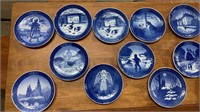 19 Royal Copenhagen Christmas Collector Plates