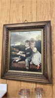 Framed Children Painting
