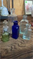 Small Colored Bottle Collection