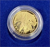 1987-W Proof Constitution $5 Gold & Silver Dollar