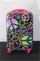 Justice Peace & Love Carry On Suitcase