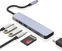 New - USB C Hub, 7 in 1 USB C Hub Multiport