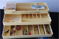 Vintage Old Pal Tackle Box with Contents