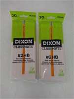 Sealed - 2 Pack x 20 Pencils - Dixon Wood Pencils
