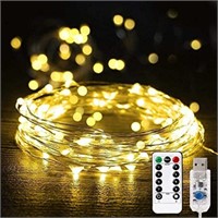 New - NAOKEY LED Dimmable String Lights,Plug in