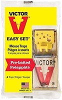 Sealed - Victor Easy Set Mouse Traps (Pack of 12)