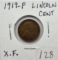 1919P Lincoln Cent XF