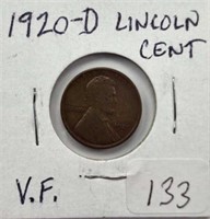 1920D  Lincoln Cent VF