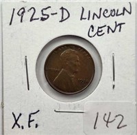 1925D Lincoln Cent XF