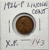 1926P  Lincoln Cent XF