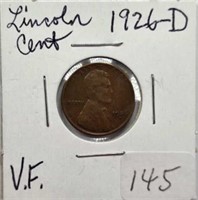 1926D Lincoln Cent VF