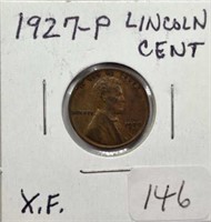 1927P Lincoln Cent XF
