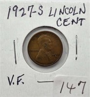 1927S Lincoln Cent VF