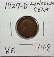 1927D Lincoln Cent VF