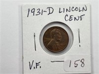 1931D Lincoln Cent VF