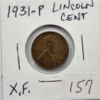 1931P Lincoln Cent XF