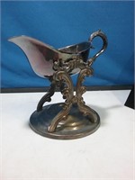 Silver Plate chafing gravy boat