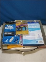 Flat of vacuum cleaner bags and belts