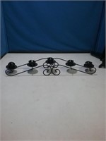 Metal 5 candle scape for taper candles
