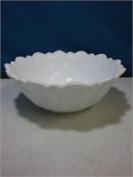 Milk glass bowl 9 inches across