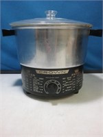 Crown electric cooker fryer with cord