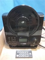 Clock radio CD player with remote and speakers