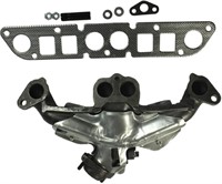 New Cast Iron Exhaust Manifold W/Gasket Kit