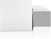 40 PCS White 3D Wall Panels, 58 sq.feet Coverage