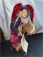 VINTAGE WHIMSICAL OLD WOMAN JESTER